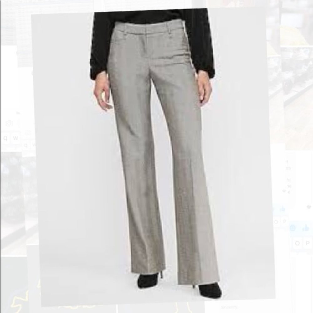 Express Women's Wide Leg Dress Pants in Gray